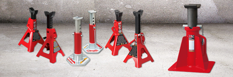 Torin Big Red Steel Jack Stands: Double Locking, 6 Ton Capacity, 1